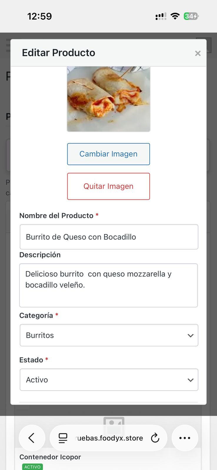 Paso 2 - Personalizar menú